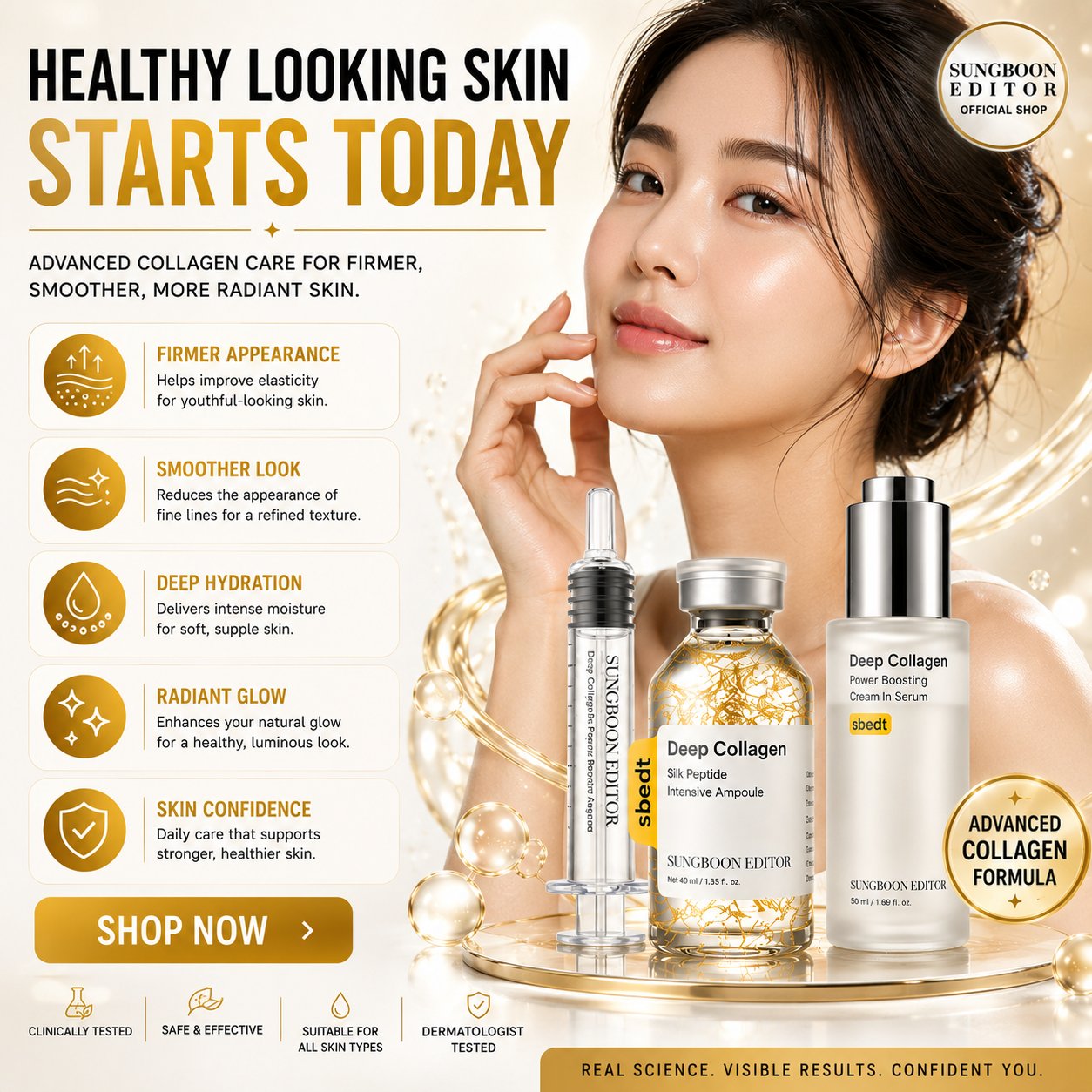 Healthy looking skin starts today
