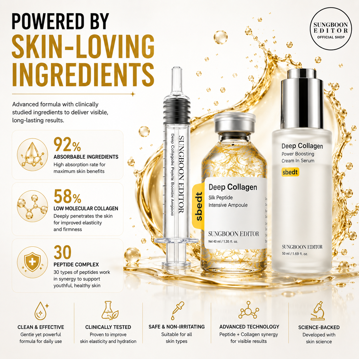Powered by skin-loving ingredients